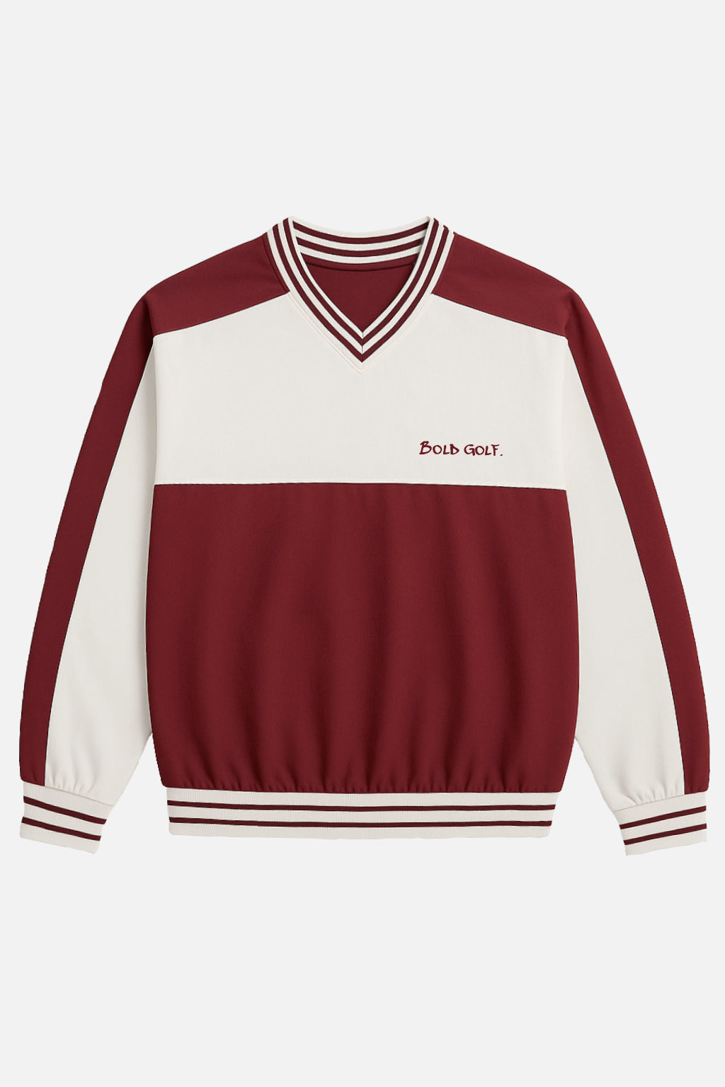 Retro Windbreaker - Burgundy – BOLD GOLF