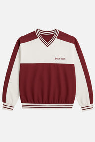 Retro Windbreaker - Burgundy