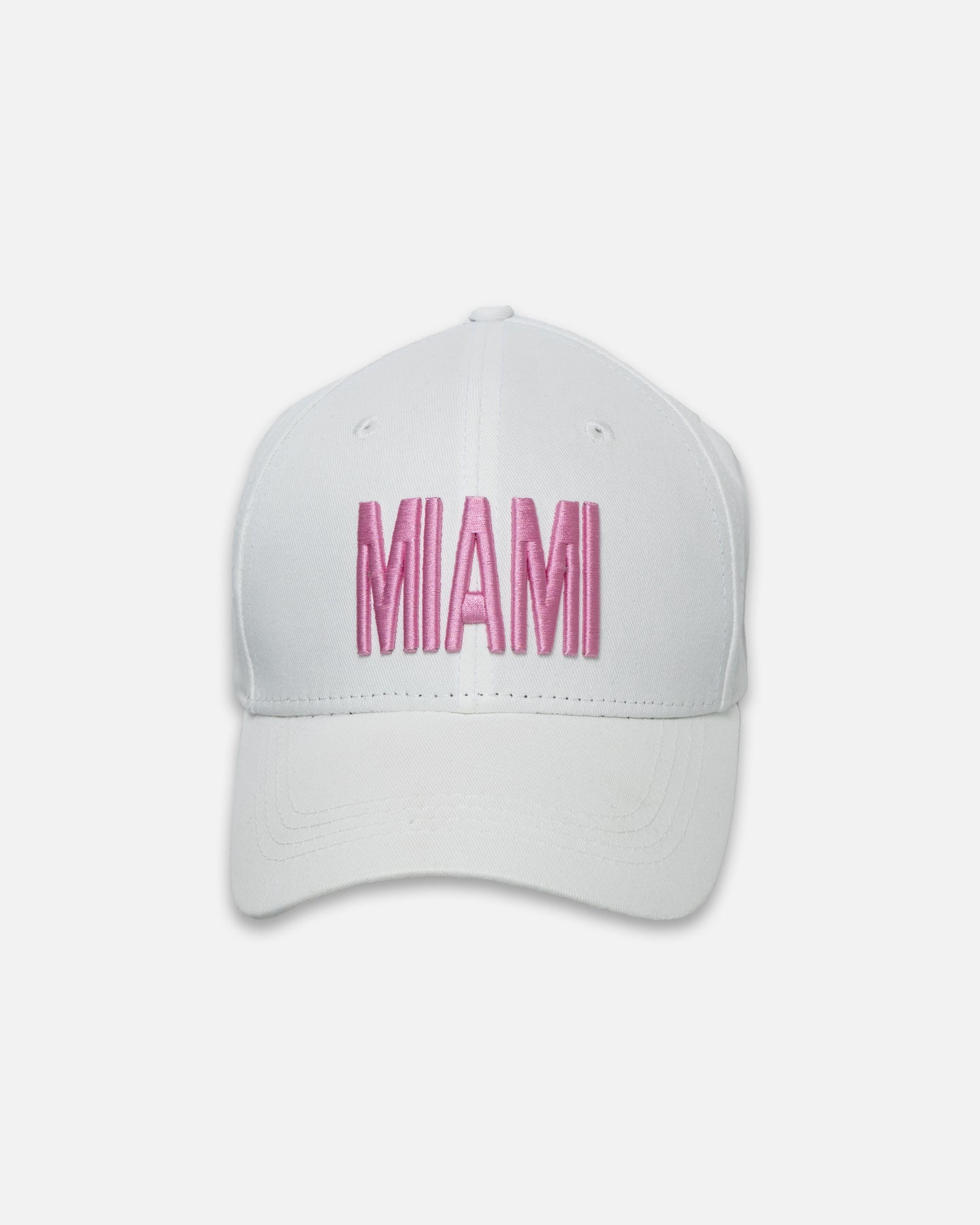 White Baseball Cap - Miami Edition