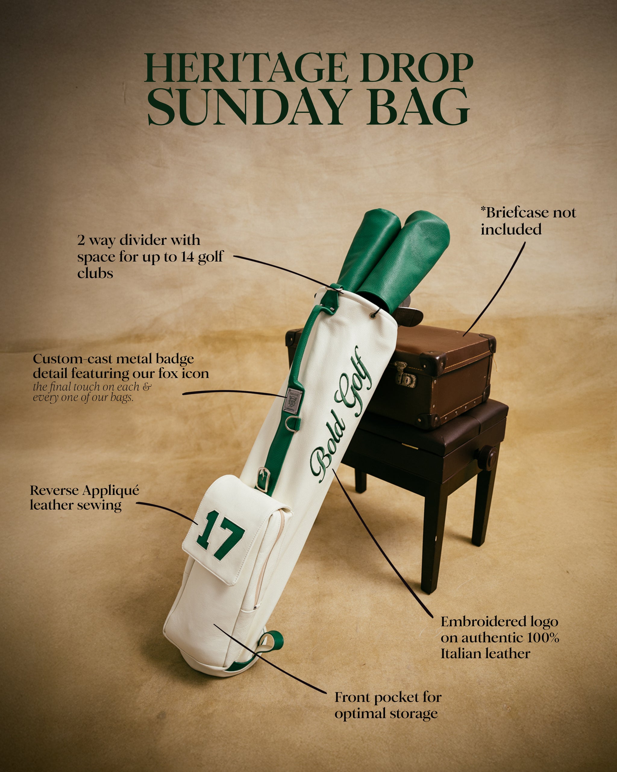 Nandina White Sunday Bag - Heritage Edition