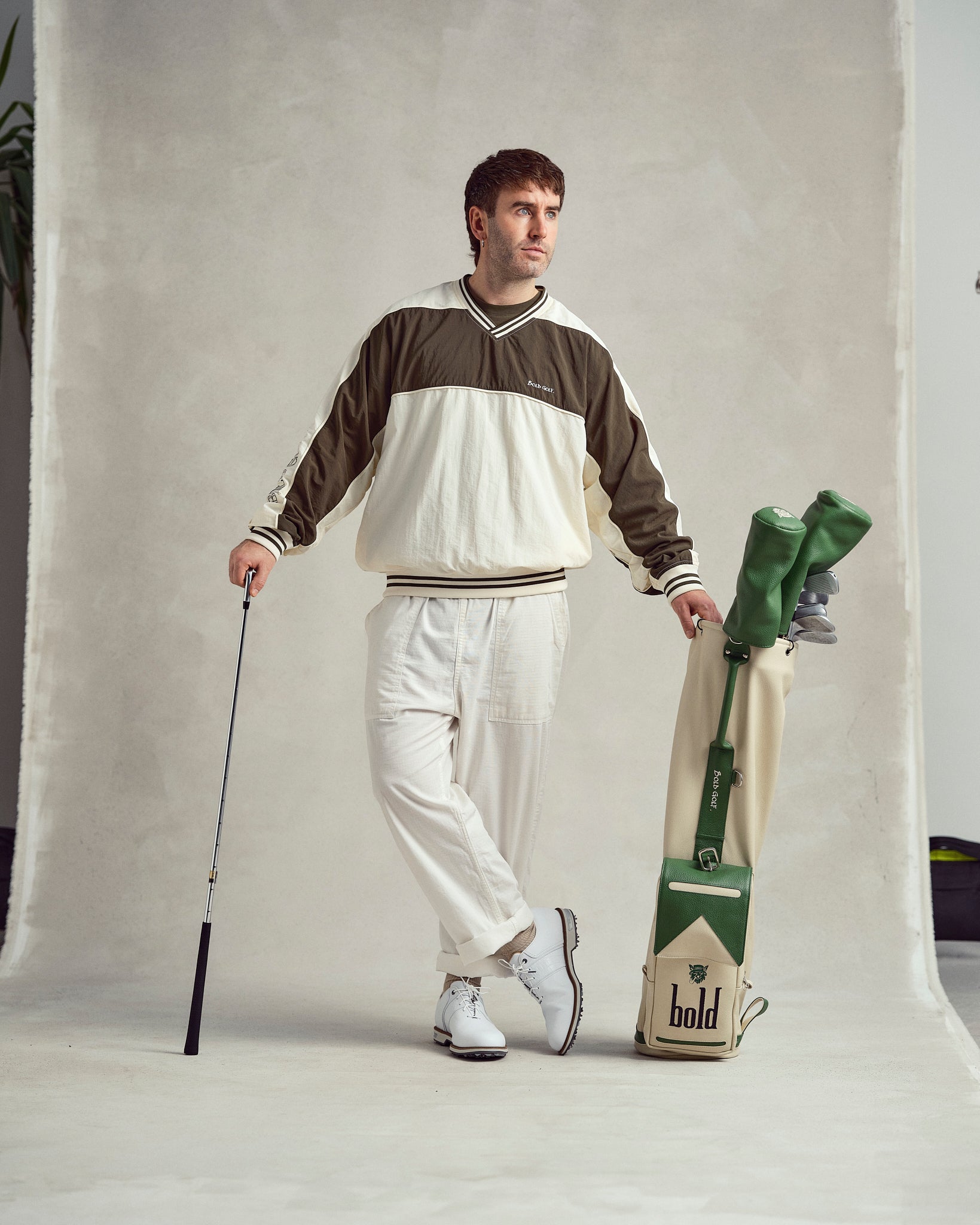 Retro Windbreaker - Green – BOLD GOLF