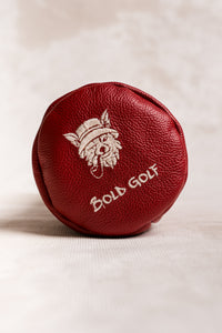 Red Leather Headcover