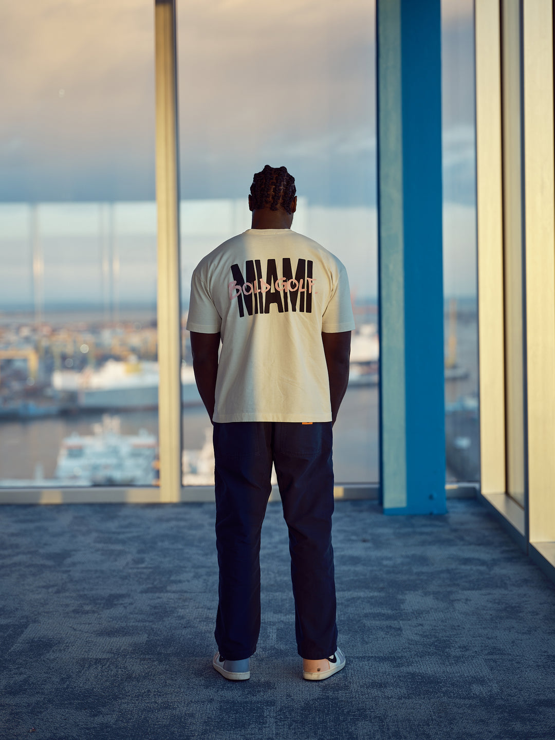 Miami Graphic T-Shirt // Coconut White