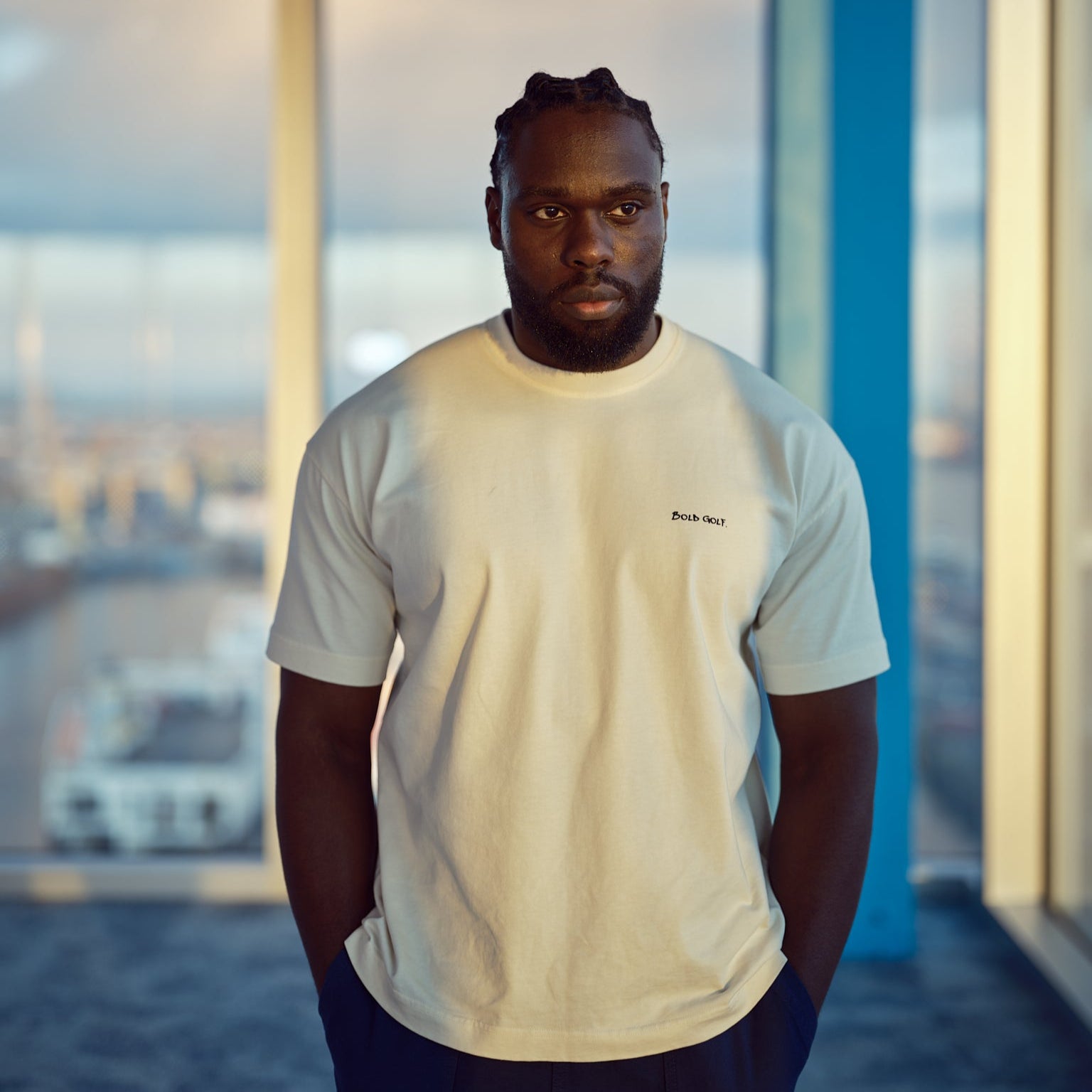 Premium Graphic T-Shirt - Miami White – BOLD GOLF
