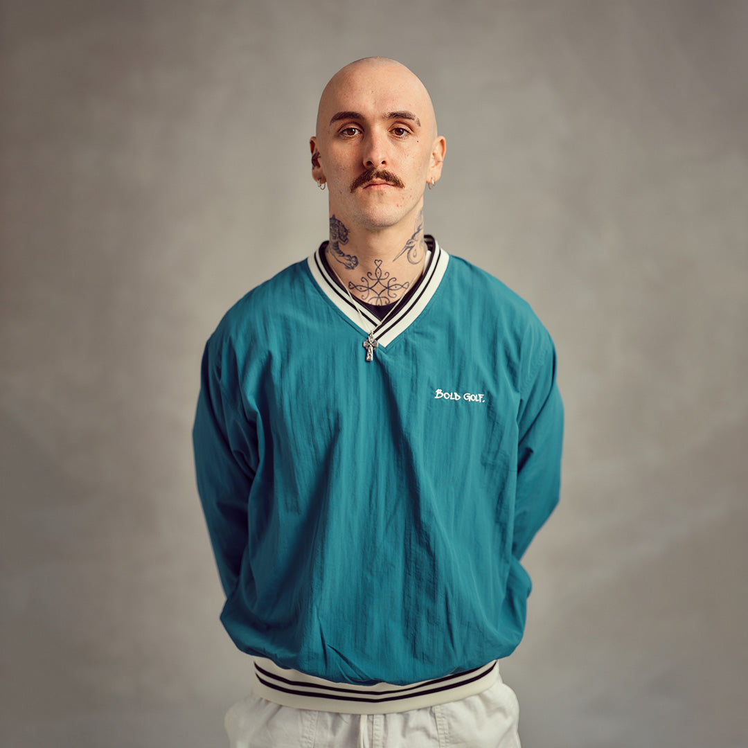Retro Windbreaker - Miami Teal – BOLD GOLF