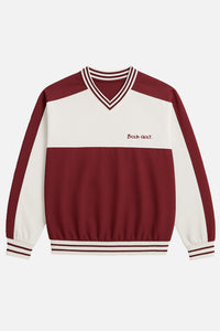 Retro Windbreaker - Burgundy