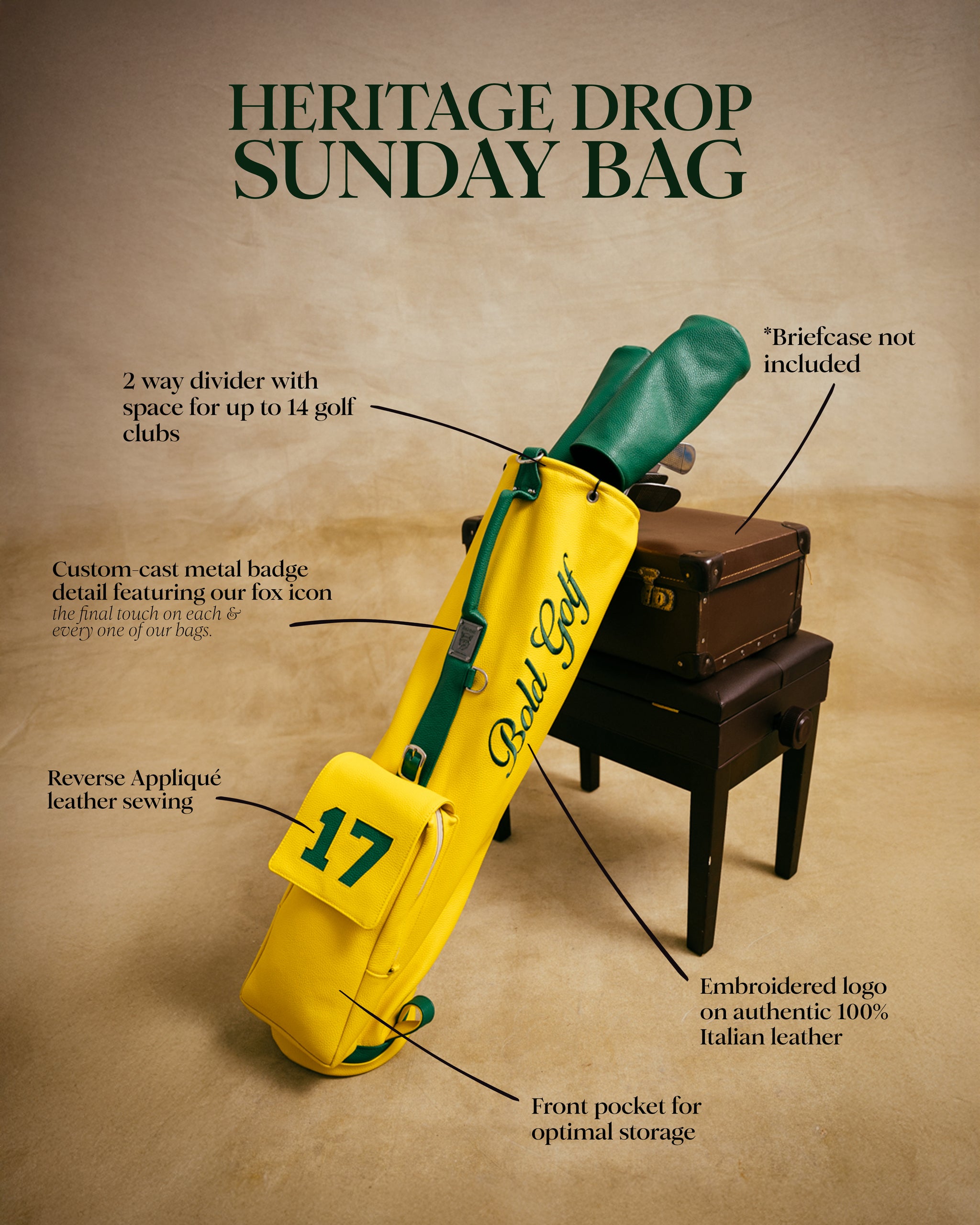 Nandina Gold Sunday Bag - Heritage Edition